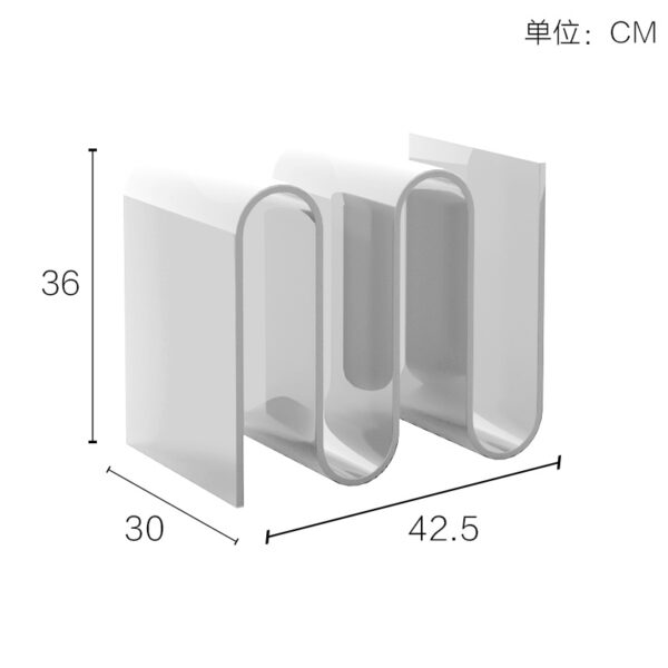 Cream Style  Magazine Rack - Image 3