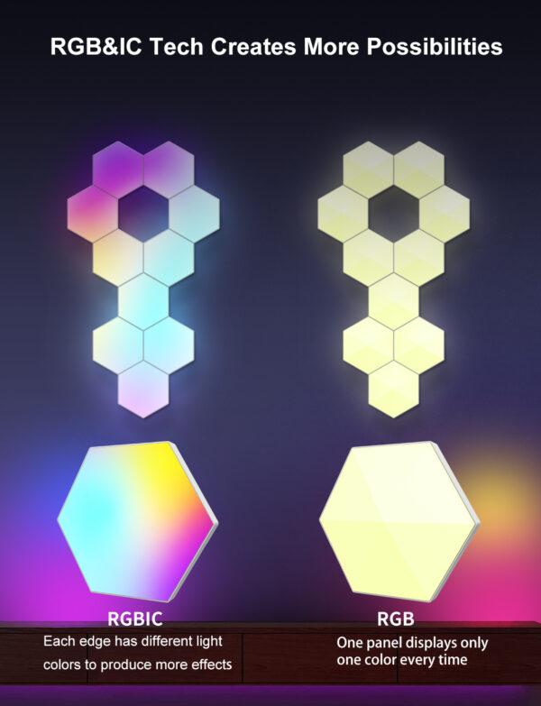 Honeycomb Neon Lamp - Image 8